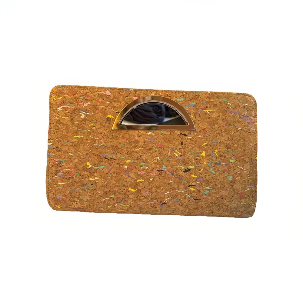 Cork Color Splash Clutch Purse, Paint Splash,‎ 18 "x 8" In, New B8